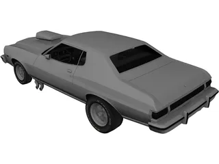 Ford Gran Torino (1973) 3D Model