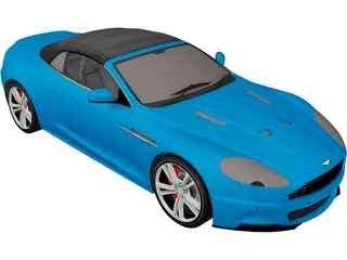 Aston Martin DBS Volante 3D Model