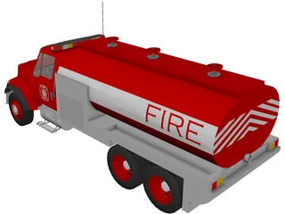 Fire Department Tanker 3D Model