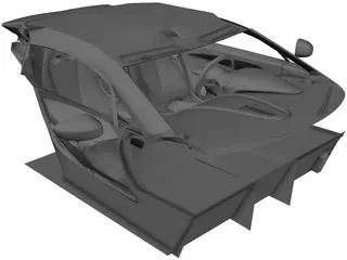 Aston Martin One-77 Interior 3D Model