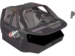 Ferrari Enzo Interior 3D Model