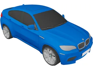 BMW X6M (2010) 3D Model