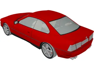 BMW 850i 3D Model