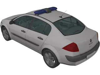 Renault Megane Police 3D Model