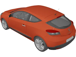 Renault Megane Coupe 3D Model