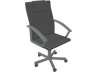 Leather Office Chair 3D Model