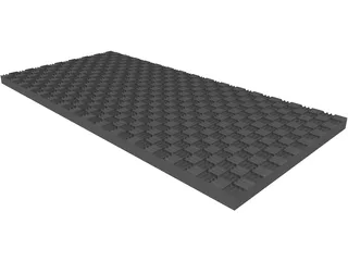 Foam Acoustic Panel 3D Model