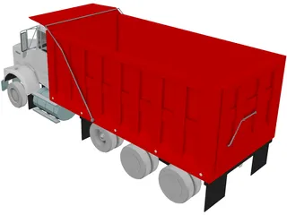 Kenworth T800 Dump Truck 3D Model