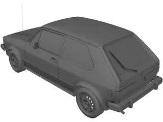 Volkswagen Rabbit Mk1 3D Model