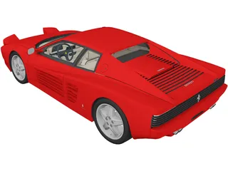 Ferrari 512 Testarossa 3D Model