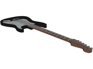 Fender Stratocaster Guitar 3D Model