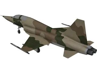 Northrop F-5E Tiger II 3D Model