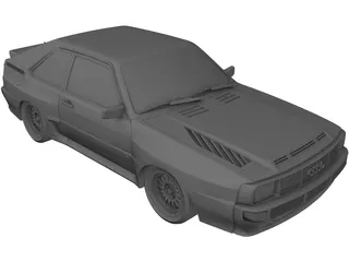 Audi Quattro (1983) 3D Model