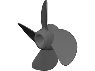 Propeller 4 Blade 3D Model