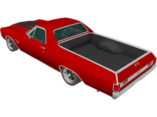 Chevrolet El Camino SS 454 (1970) 3D Model