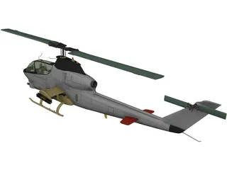 AN-12 Helicopter 3D Model