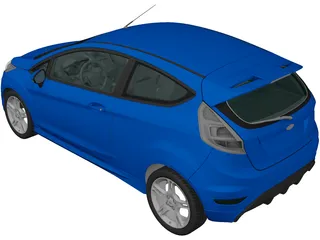 Ford Fiesta Zetec S (2009) 3D Model