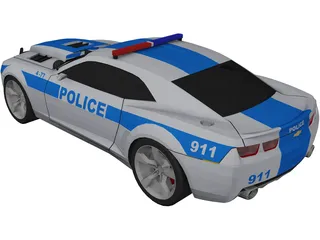 Chevrolet Camaro Police 3D Model