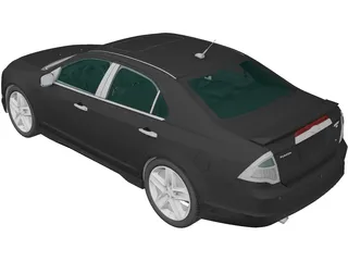 Ford Fusion Sport (2010) 3D Model