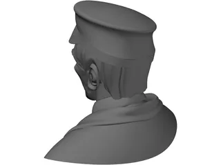 Man in Hat and Suit 3D Model