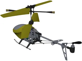 RC Helicopter 3D Model