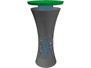 Water Tower Moglingen 3D Model