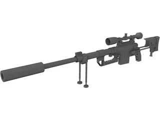 CheyTac M-200 Intervention 3D Model