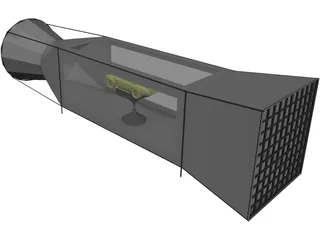 Wind Tunnel 3D Model