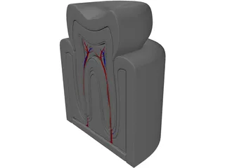 Tooth Cutaway 3D Model