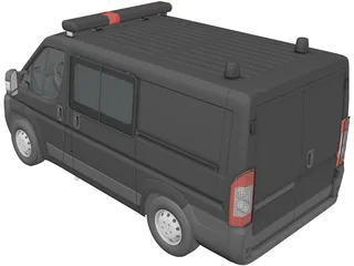 Fiat Ducato Police 3D Model