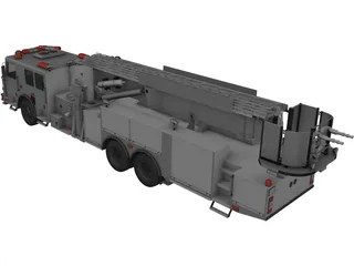 LaFrance Fire Truck 3D Model
