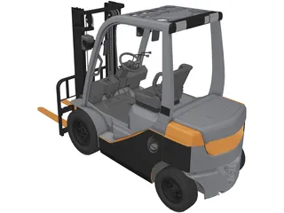 Forklift Toyota 3D Model