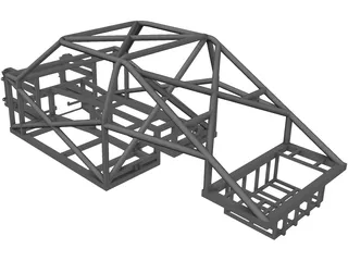 Spaceframe Chassis 3D Model