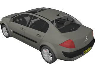 Renault Megane II Sedan 3D Model