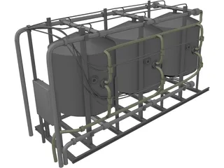 Water Filter Tanks 3D Model