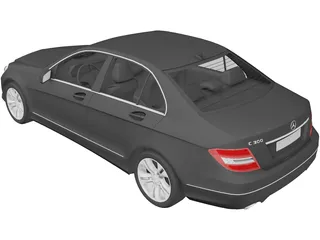 Mercedes-Benz C-class (2012) 3D Model