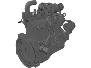 Engine Cummins B3.3TAA 3D Model