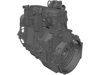 Engine Cummins QSB4.5TAA 3D Model