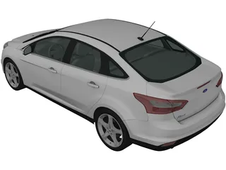 Ford Focus Sedan (2011) 3D Model