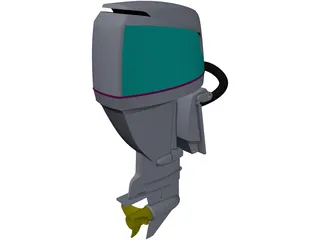 Yamaha Outboard Motor 3D Model