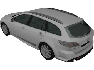 Mazda 6 Wagon (2011) 3D Model