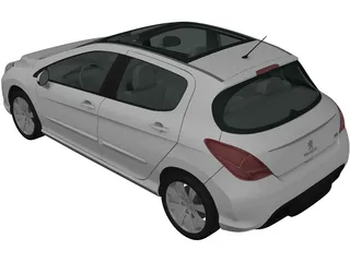 Peugeot 308 (2012) 3D Model