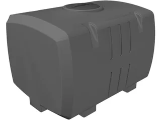 Water Tank Square 100 Gallon 3D Model