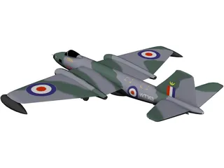 English Electric BAC Canberra B 8 3D Model