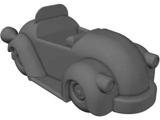 Cartoon Car 3D Model