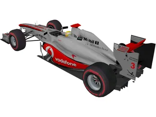 McLaren F1 Hamilton (2011) 3D Model