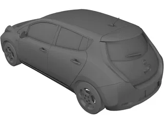 Nissan Leaf (2011) 3D Model