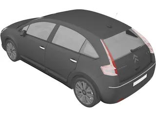 Citroen C4 (2009) 3D Model