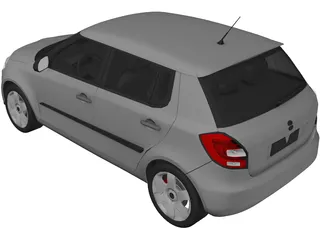 Skoda Fabia II (2010) 3D Model