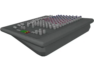 Audio Mixing Console 3D Model